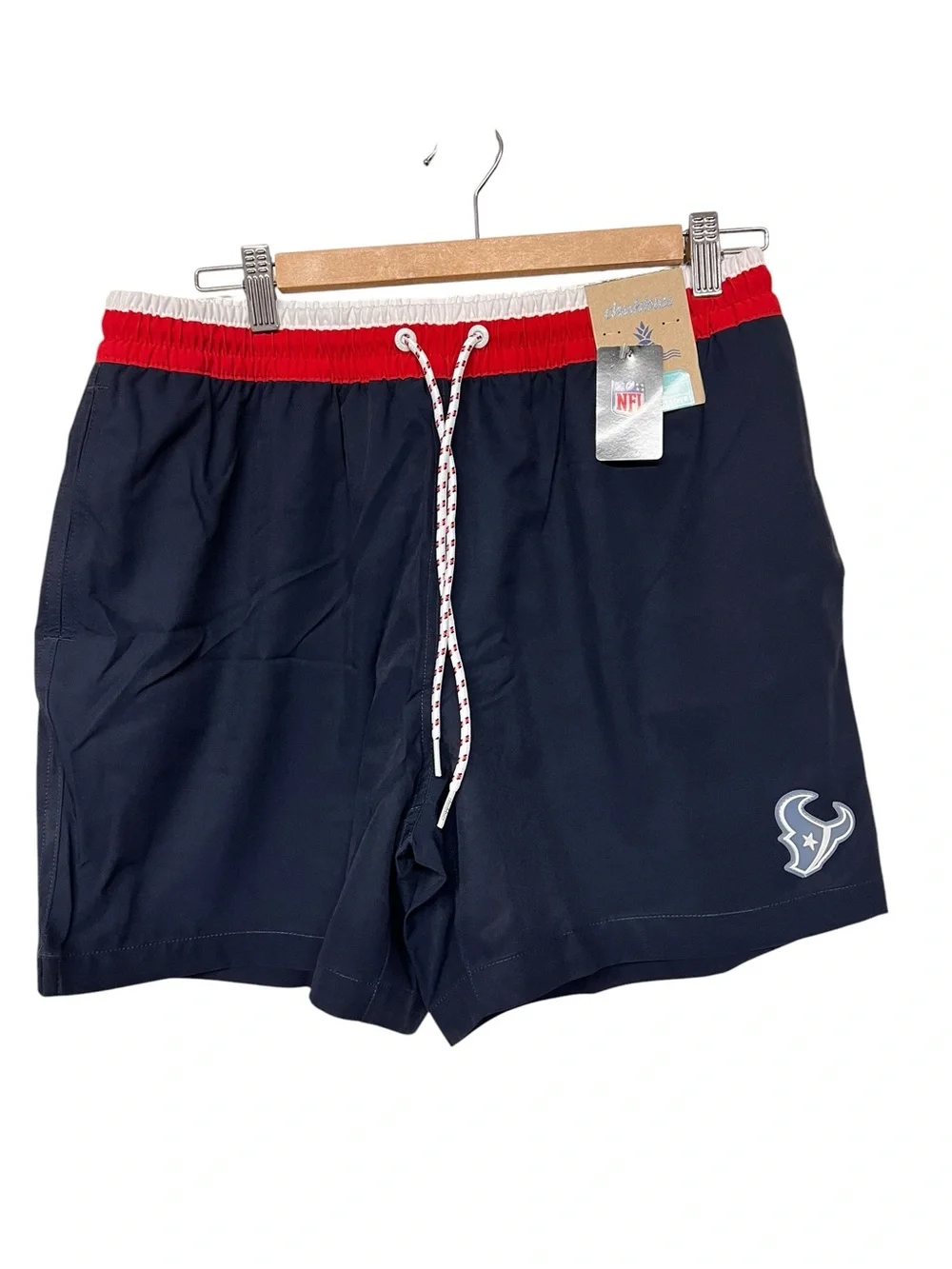 New Chubbies Houston Texans NFL Lined 5.5” Classic‎ Swim Trunks Shorts